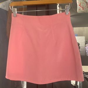 Vintage Mugler pink mini skirt 0
